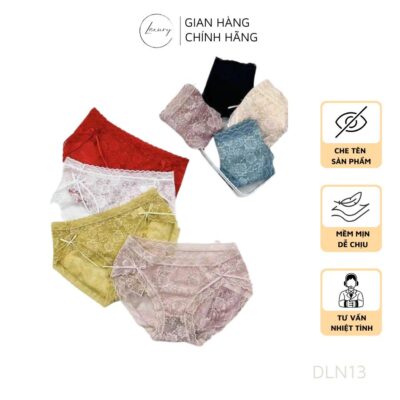 Quần Lót Ren Laxury sexy cao cấp đính nơ 2 bên mềm mịn gợi cảm  Mã DLN13