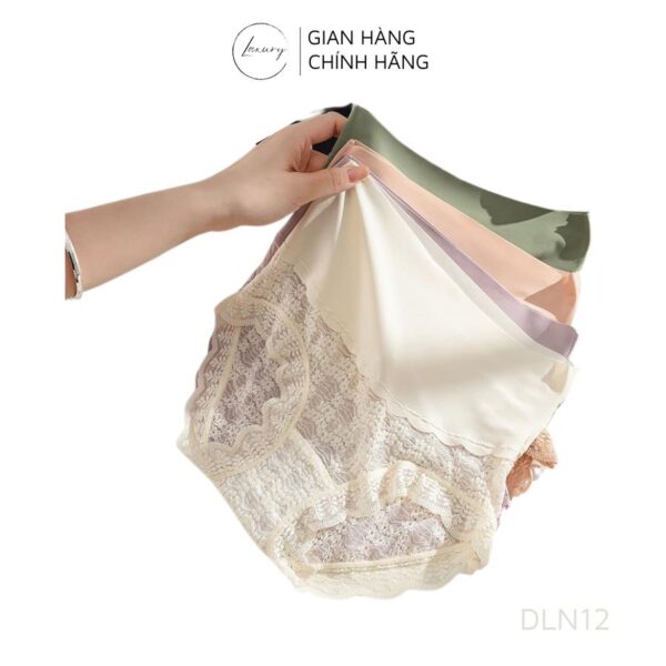 Quần lót nữ Laxury cao cấp quần Gen Bụng Định Hình Chất Su Lạnh Phối Ren Cao Cấp DLN12 - Ảnh 4