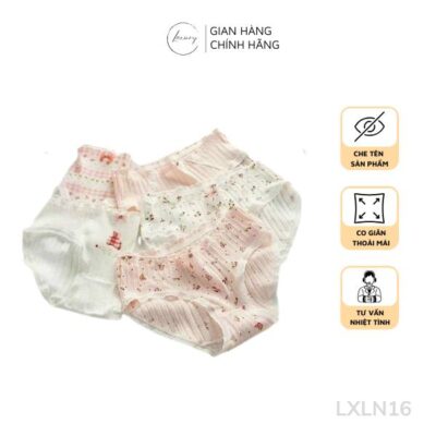 Quần lót nữ Laxury cotton dành cho bé gái họa tiết cute dễ thương LXLN16