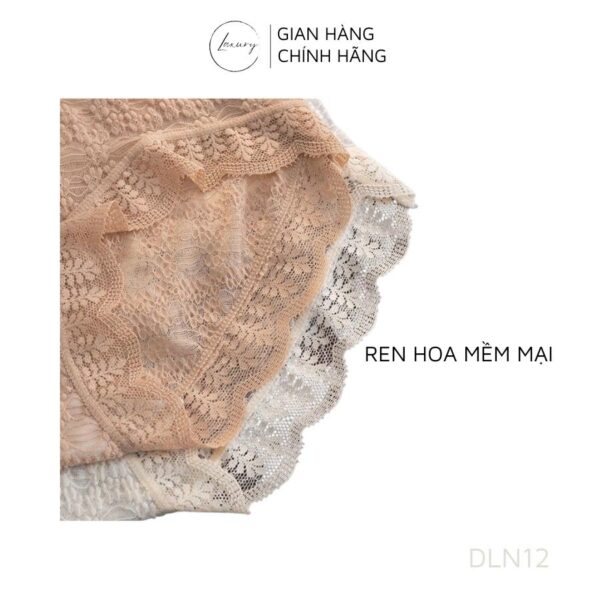 Quần lót nữ Laxury cao cấp quần Gen Bụng Định Hình Chất Su Lạnh Phối Ren Cao Cấp DLN12 - Ảnh 5