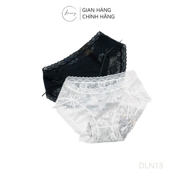 Quần Lót Ren Laxury sexy cao cấp đính nơ 2 bên mềm mịn gợi cảm  Mã DLN13 - Ảnh 8