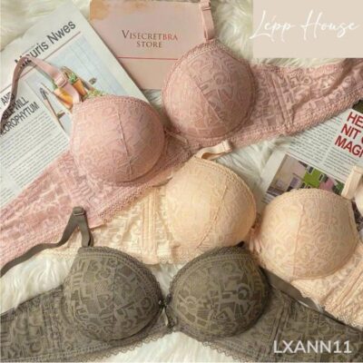 Áo Lót Không Gọng Mút Dày 5cm Laxury Họa Tiết Đẩy Ngực, Nâng Ngực LXANN11
