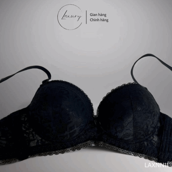 Áo Lót Không Gọng Mút Dày 5cm Laxury Họa Tiết Đẩy Ngực, Nâng Ngực LXANN11 - Ảnh 4