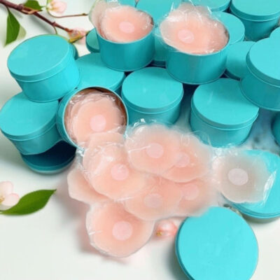 Hộp 10 Miếng Dán Nhũ Hoa Silicon - Miếng Dán Siêu Dính Êm Ái
