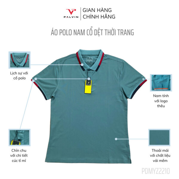 Áo polo nam Pandoma cao cấp thương hiệu Palvin - Ảnh 2